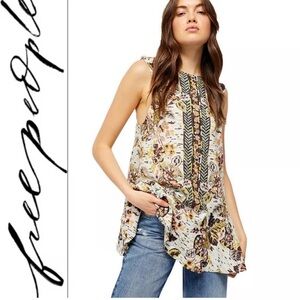 Free people linen tunic top